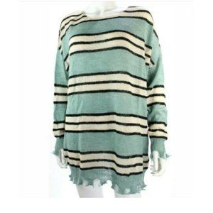 Easel Los Angeles Women Wool Blend Sweater Teal